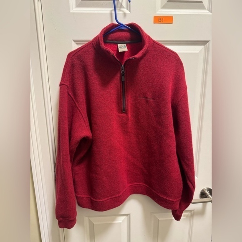 Mens Royal Robbins Wool Quarter Zip Pullover Shirt